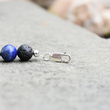 Load image into Gallery viewer, Black Onyx and Lapis Lazuli Beaded Necklace
