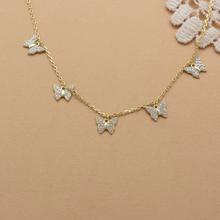 Load image into Gallery viewer, CZ Butterfly Necklace
