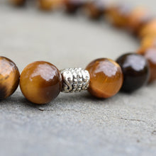 Load image into Gallery viewer, Yellow Tiger Eye Beaded Bracelet
