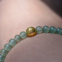 Load image into Gallery viewer, Green Aventurine Beaded Anklet

