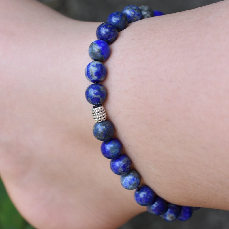 Lapis Lazuli Beaded Anklet