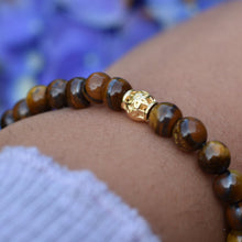 Load image into Gallery viewer, Tiger Eye Beaded Bracelet
