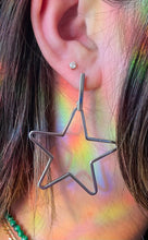 Load image into Gallery viewer, Stainless Steel Dangling Star Earrings
