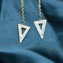 Load image into Gallery viewer, Triangle Chain Link Earrings
