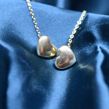 Load image into Gallery viewer, Dangling Mini Heart Chain Link Earrings
